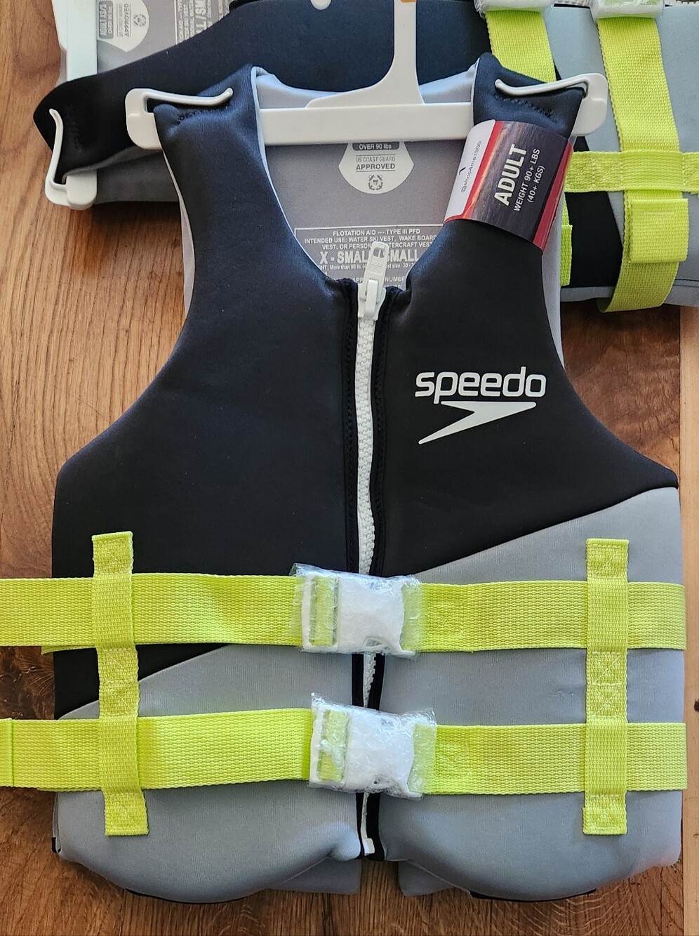 Speedo XS Adult Life Vests (2) with Neon Yellow Straps